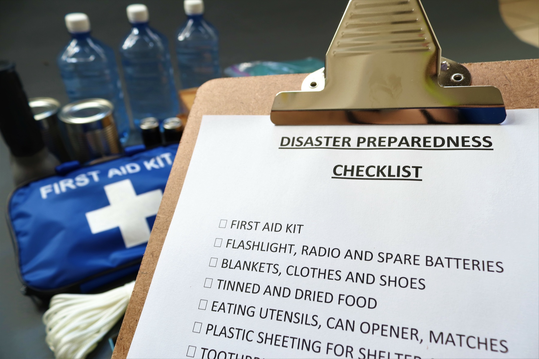 Natural disaster preparedness checklist