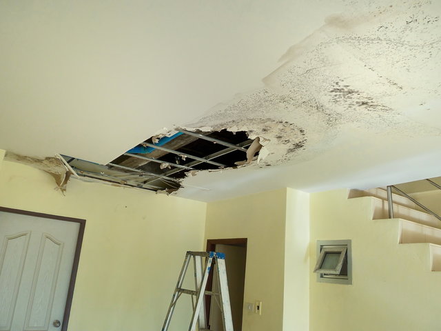 a water leak that left extensive home damage